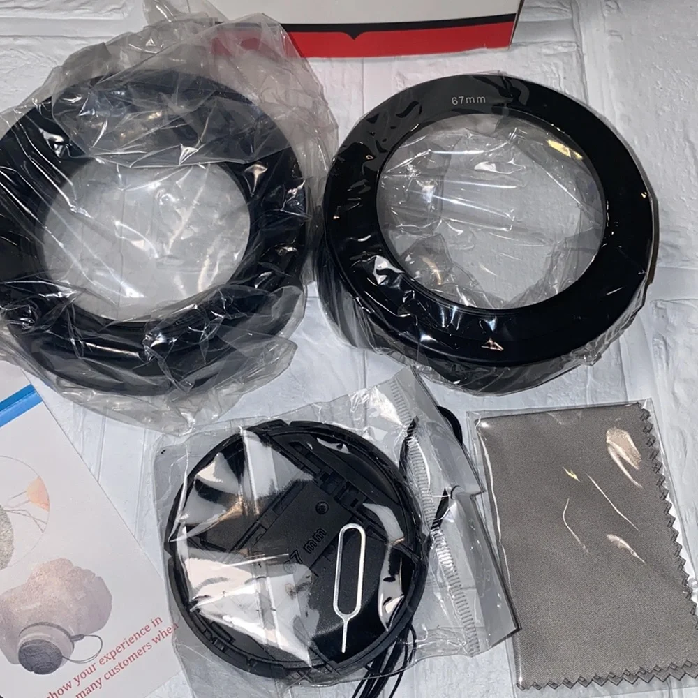 Veatree 67mm Lens Hood Set, Collapsible Rubber Lens Hood-Brand New / Never Use